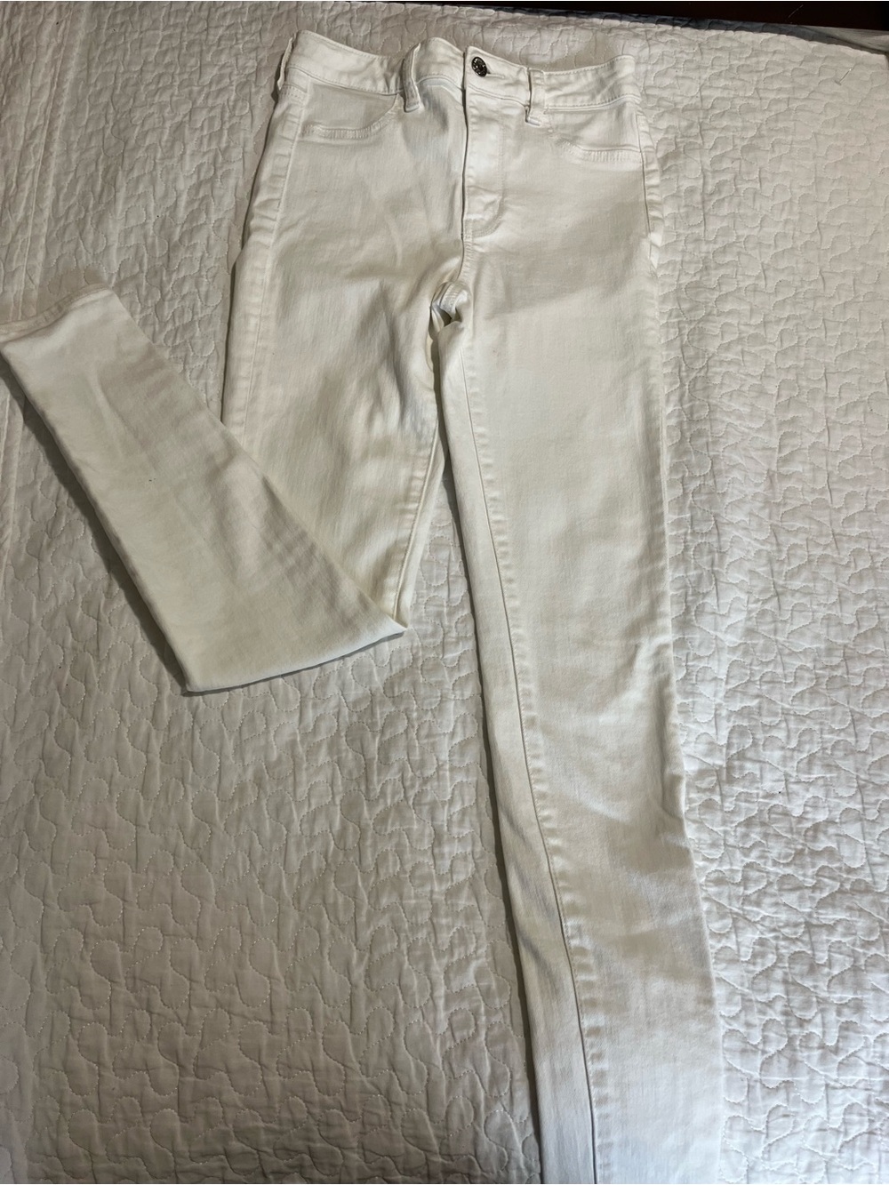 American Eagle Outfitters White Straight Leg Jeans